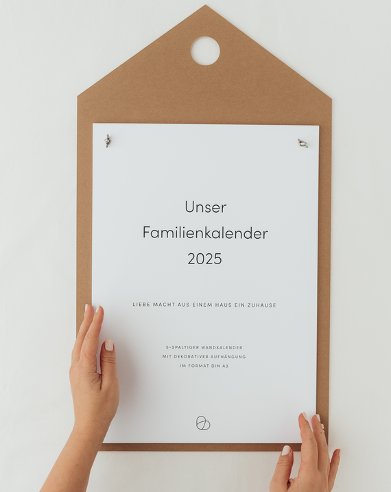 Familienkalender – Hausform mit 5 Spalten