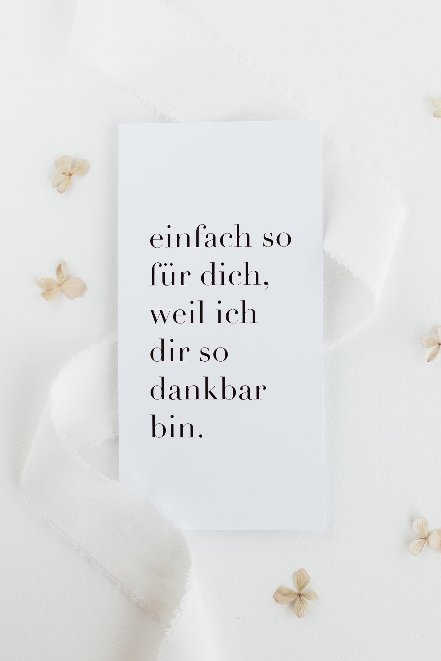 Postkarte Dankbar Sein