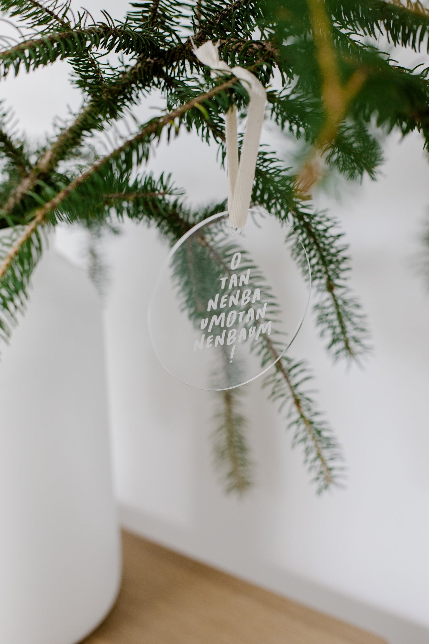 Weihnachtsschmuck Transparent O Tannenbaum