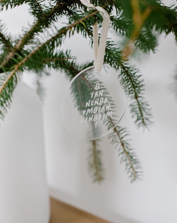 Weihnachtsschmuck Transparent O Tannenbaum